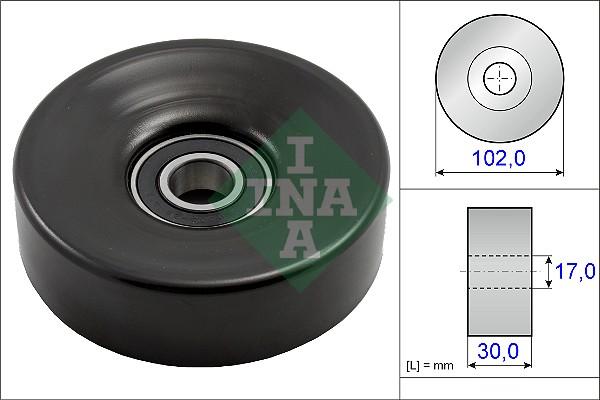 INA 531 0831 10 - Vratná / vodicí kladka, klínový žebrový řemen parts5.com