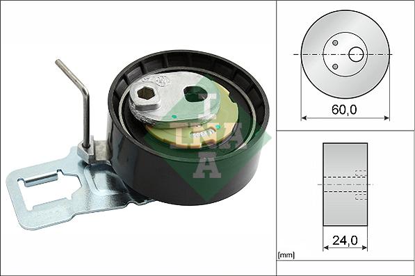 INA 531 0829 10 - Polea tensora, correa dentada parts5.com