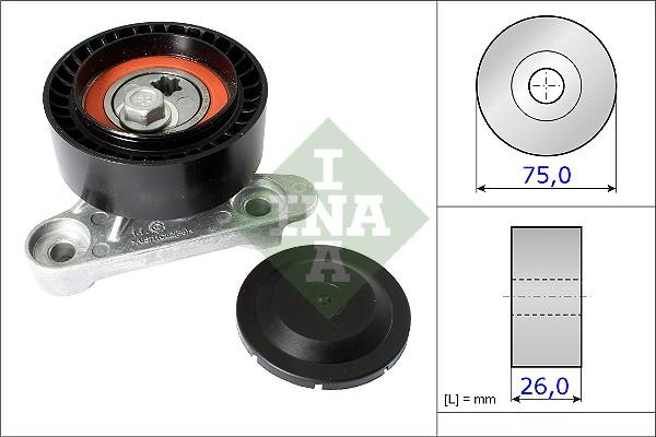 INA 531 0871 10 - Направляющий ролик, поликлиновый ремень parts5.com