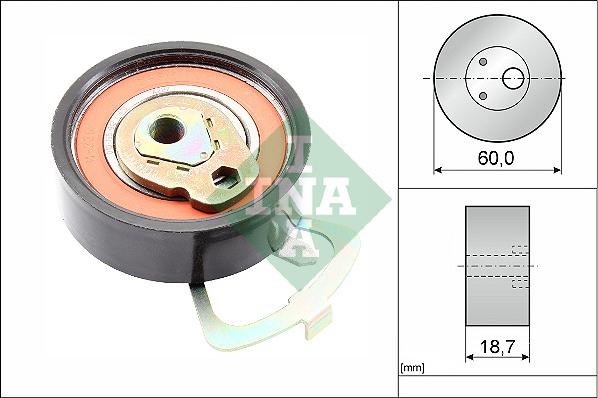 INA 531 0339 10 - Rolka napinacza, pasek rozrządu parts5.com