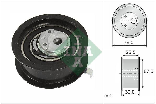 INA 531 0251 30 - Tensioner Pulley, timing belt parts5.com