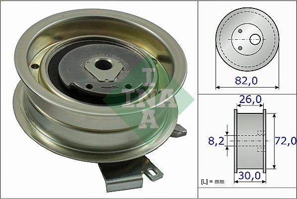 INA 531 0203 20 - Polea tensora, correa dentada parts5.com