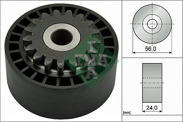 INA 531 0744 10 - Rolka kierunkowa / prowadząca, pasek klinowy zębaty parts5.com