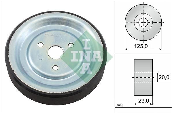 INA 532 0912 10 - Pulley, water pump parts5.com