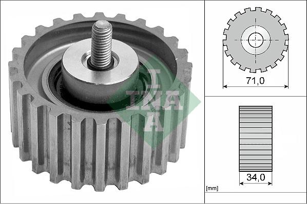 INA 532 0441 10 - Rola ghidare / conducere, curea distributie parts5.com