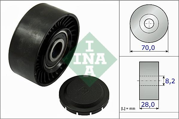 INA 532 0468 10 - Polea inversión / guía, correa poli V parts5.com