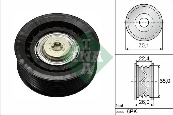 INA 532 0471 10 - Umlenk / Führungsrolle, Keilrippenriemen parts5.com