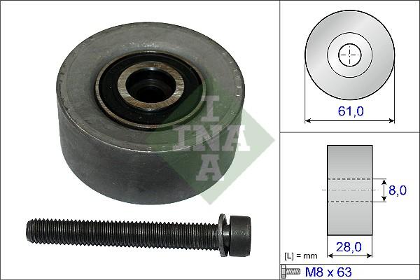 INA 532 0472 10 - Obehová / vodiaca kladka ozubeného remeňa parts5.com