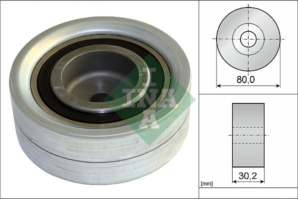 INA 532 0582 10 - Polea inversión / guía, correa distribución parts5.com