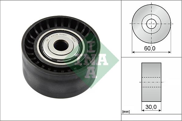 INA 532 0534 10 - Polea inversión / guía, correa poli V parts5.com