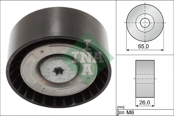 INA 532 0571 10 - Umlenk / Führungsrolle, Keilrippenriemen parts5.com