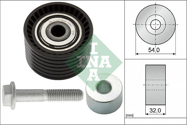 INA 532 0654 10 - Saptırma / Kılavuz makarası, triger kayışı parts5.com