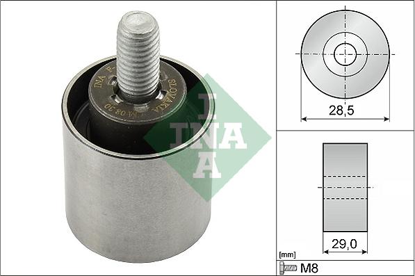 INA 532 0661 10 - Usmeravajući / vodeći točkić, zupčasti kaiš parts5.com