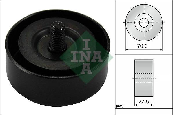 INA 532 0606 10 - Deflection / Guide Pulley, v-ribbed belt parts5.com