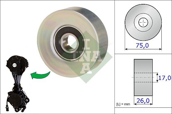 INA 532 0676 10 - Rola ghidare / conducere, curea transmisie parts5.com