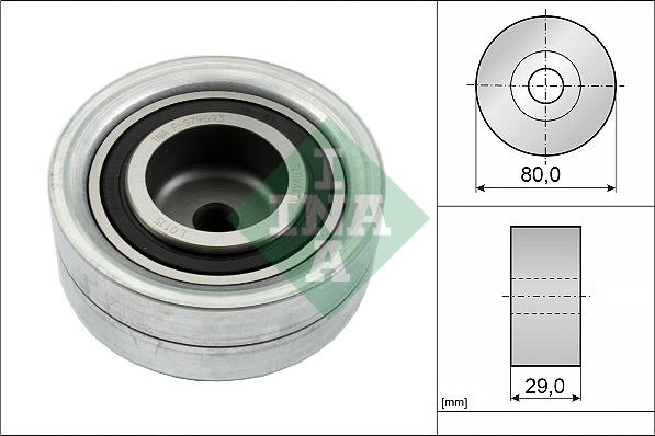 INA 532 0111 10 - Obehová / vodiaca kladka ozubeného remeňa parts5.com