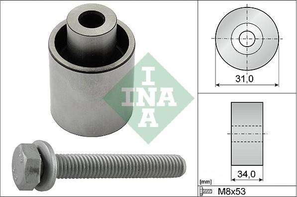 INA 532 0833 10 - Polea inversión / guía, correa distribución parts5.com