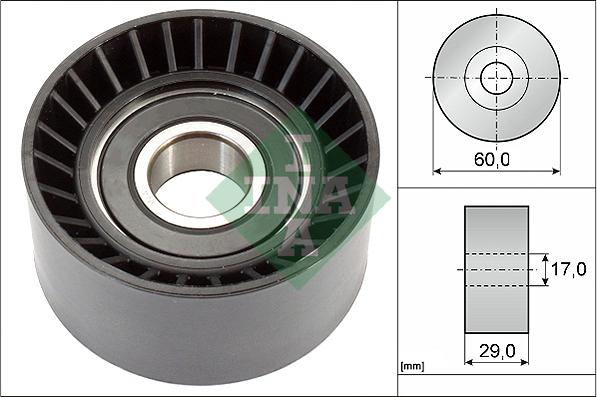 INA 532 0364 20 - Deflection / Guide Pulley, v-ribbed belt parts5.com