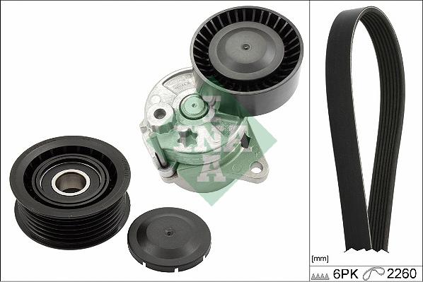 INA 529 0450 10 - Hosszbordás szíj készlet parts5.com