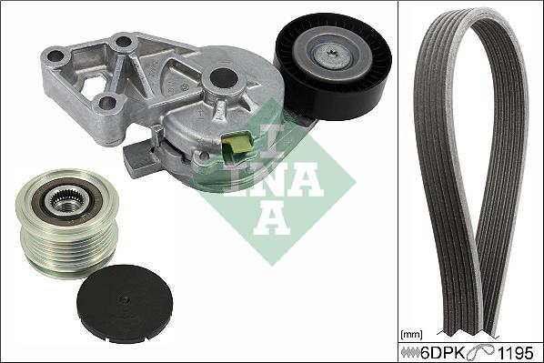 INA 529 0465 20 - Комплект пистов ремък parts5.com