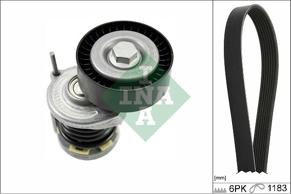 INA 529 0466 10 - Hosszbordás szíj készlet parts5.com