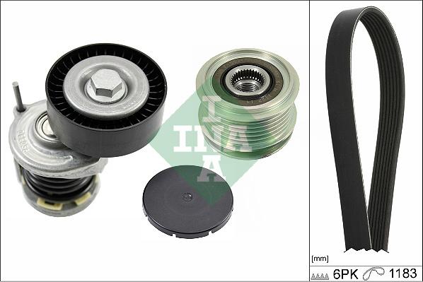 INA 529 0466 20 - Hosszbordás szíj készlet parts5.com