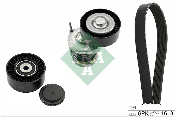 INA 529 0467 10 - V-Ribbed Belt Set parts5.com