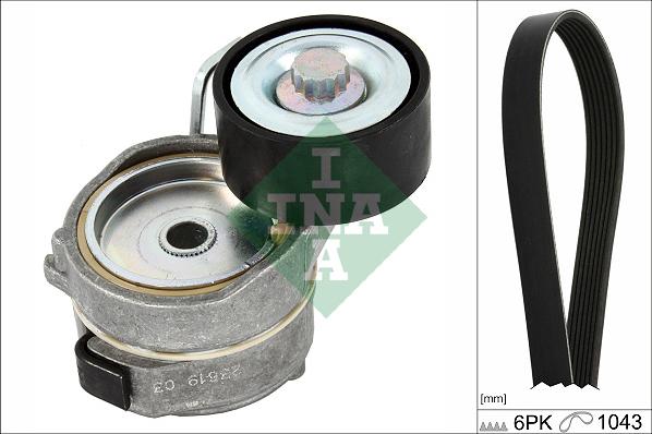 INA 529 0419 10 - Keilrippenriemensatz parts5.com