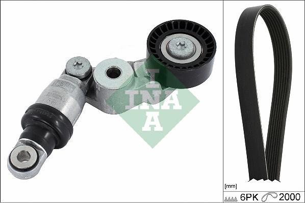 INA 529 0413 10 - Set curea transmisie cu caneluri parts5.com