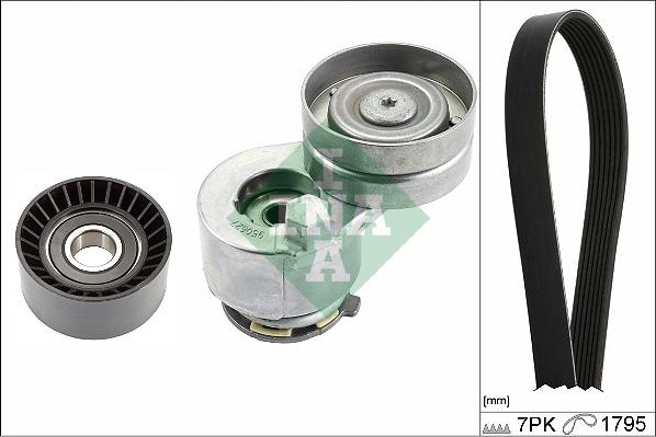 INA 529 0412 10 - Set curea transmisie cu caneluri parts5.com