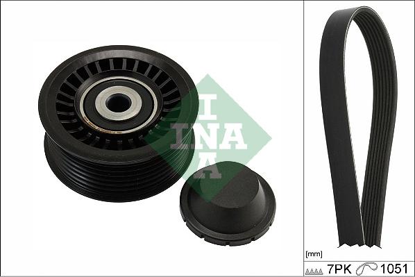 INA 529 0486 10 - Hosszbordás szíj készlet parts5.com