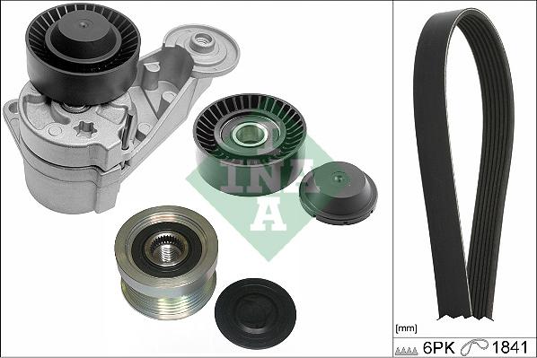 INA 529 0480 20 - Komplet rebrastega jermena parts5.com