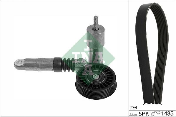 INA 529 0425 10 - Jeu de courroies trapézoïdales à nervures parts5.com