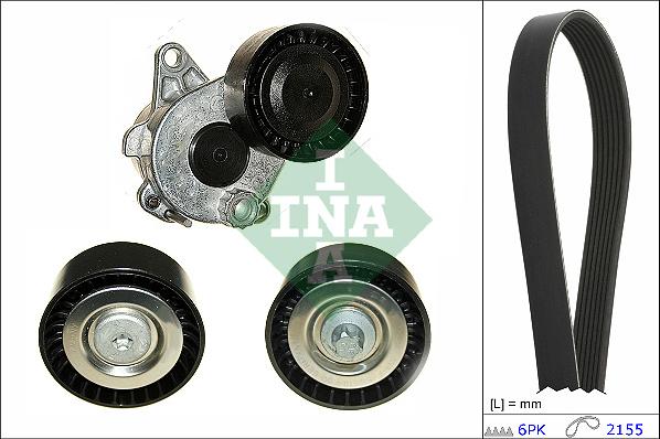 INA 529 0479 10 - Garnitura klinastog rebrastog kaiša parts5.com