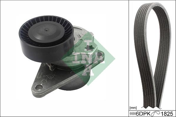 INA 529 0557 10 - V-Ribbed Belt Set parts5.com