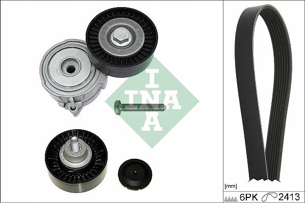 INA 529 0509 10 - Kanallı V kayışı seti parts5.com