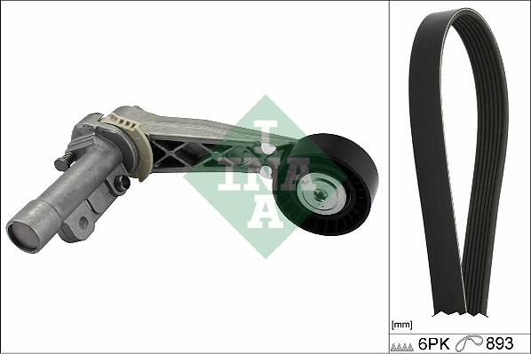 INA 529 0503 10 - Komplet klinastog rebrastog remena parts5.com