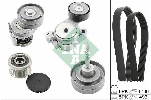 INA 529 0519 20 - V-Ribbed Belt Set parts5.com