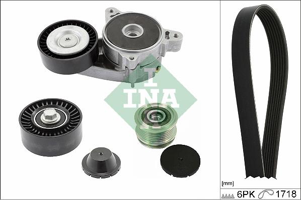 INA 529 0515 20 - Set curea transmisie cu caneluri parts5.com