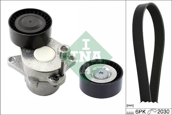 INA 529 0539 10 - Garnitura klinastog rebrastog kaiša parts5.com