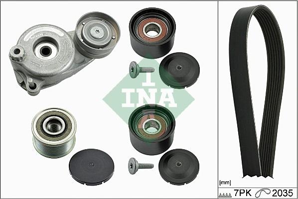 INA 529 0050 21 - Hosszbordás szíj készlet parts5.com