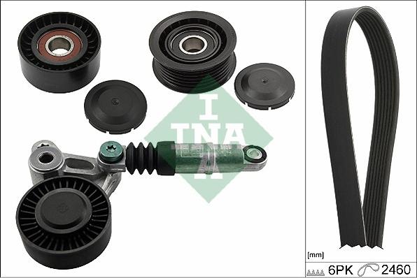 INA 529 0075 10 - Комплект пистов ремък parts5.com