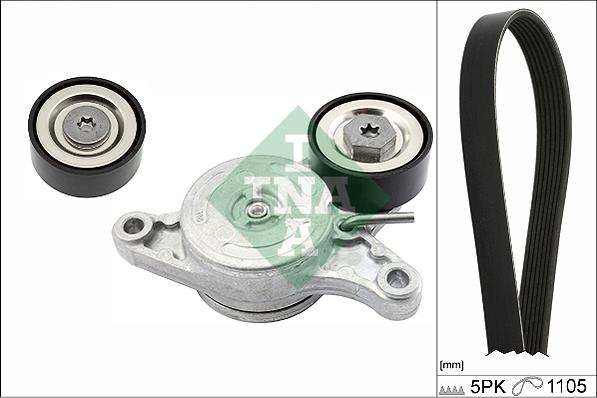 INA 529 0154 10 - Keilrippenriemensatz parts5.com