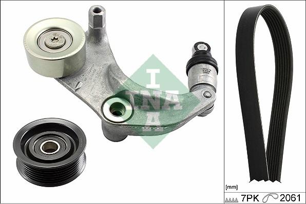 INA 529 0153 10 - V-Ribbed Belt Set parts5.com