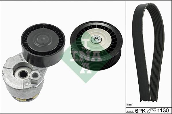 INA 529 0165 10 - Komplet rebrastega jermena parts5.com