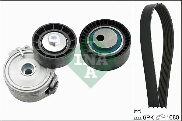 INA 529 0166 10 - Keilrippenriemensatz parts5.com