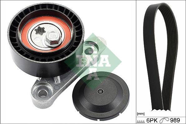 INA 529 0160 10 - Set curea transmisie cu caneluri parts5.com