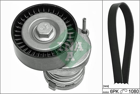 INA 529 0103 10 - Set curea transmisie cu caneluri parts5.com