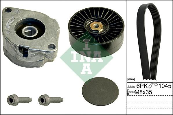 INA 529 0102 10 - Ozubený klinový remeň - Sada parts5.com