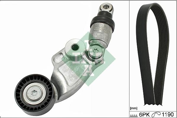 INA 529 0119 10 - Set curea transmisie cu caneluri parts5.com